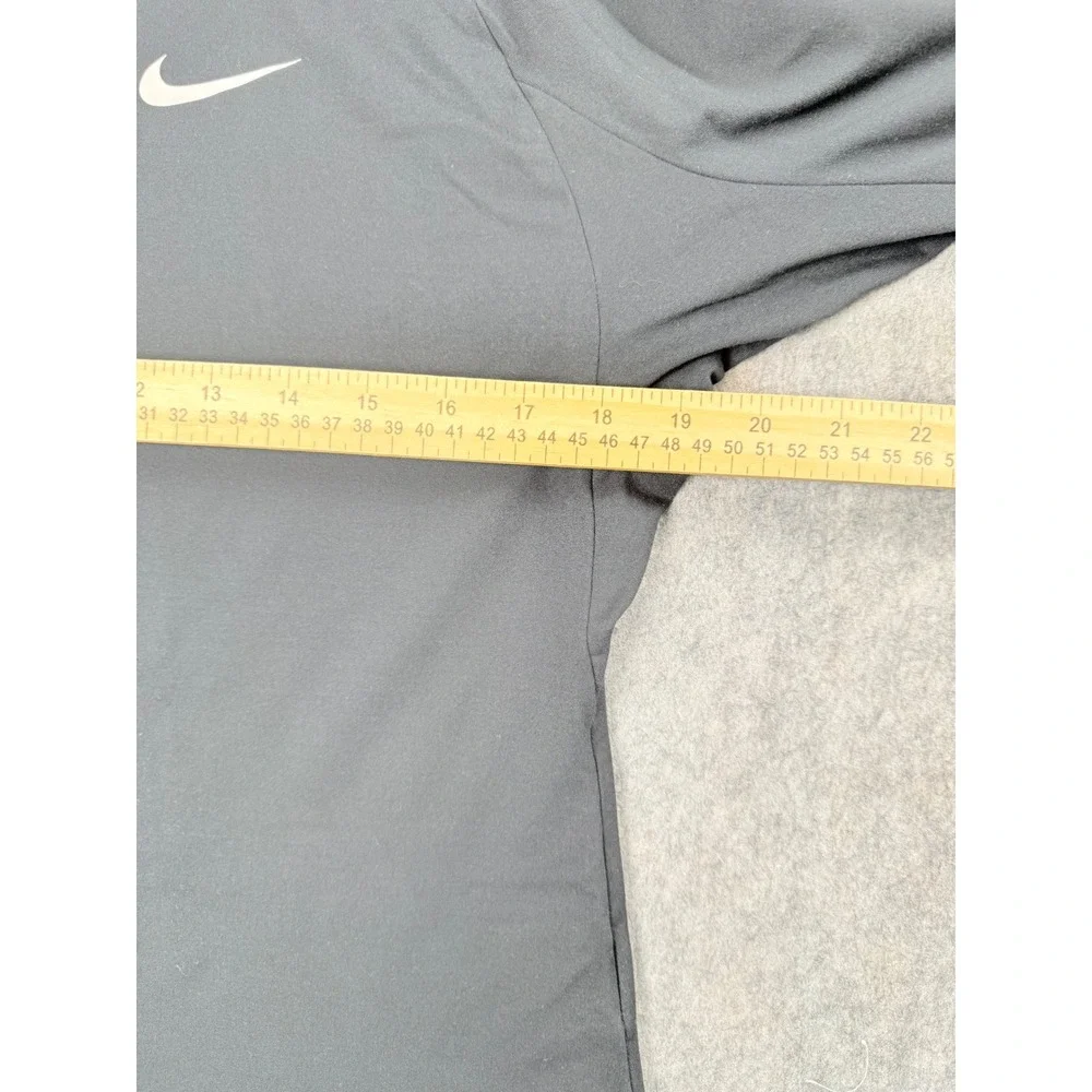 Nike VCU Pullover Women L Black Dri-FIT 1/4 Zip 3/4 Sleeve Athletic Sporty Top